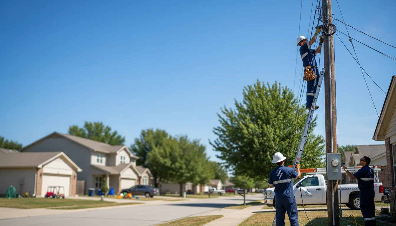 Residential electrician providing installation services in Nixa, MO